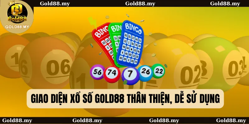 Giao diện Xổ số Gold88 thân thiện, dễ sử dụng
